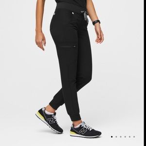 FIGS Zamora Scrub Pants Joggers Black Small